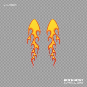 Aufkleber Aufkleber Paar Flammen Tribal Racing Design geflammt Helm Motorrad-Top-Qualität Motorrad-Auto Jet-Ski Dekoration Geschwindigkeit Rennen RS7X9