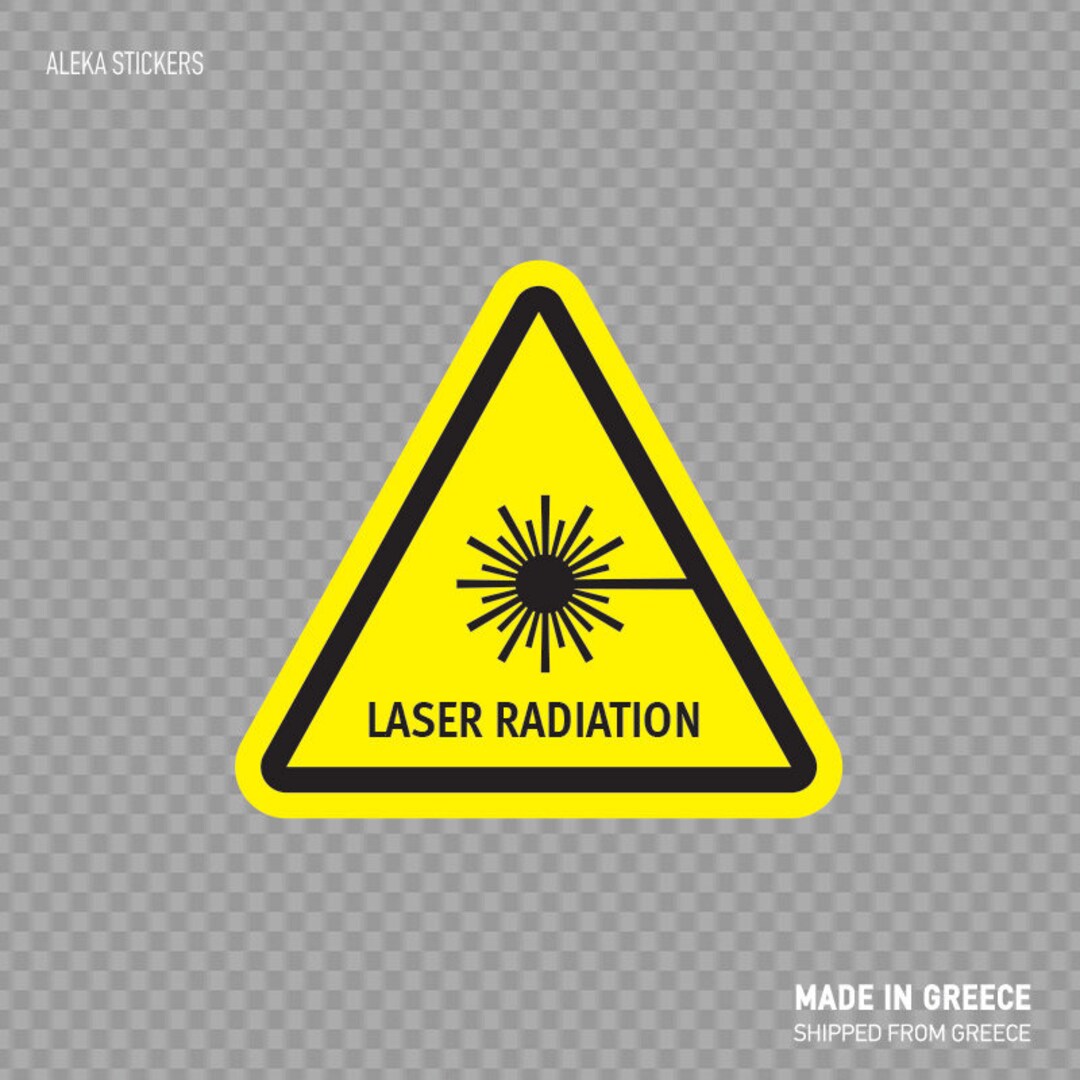 Decal Sticker Caution Laser Radiation Machine Safety Info Top Quality ...