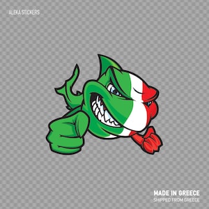Decal Sticker Mexico Scuba Flag Shark Green White Red diving dive deep water sea underwater Cartoon Top quality vinyl  ZZ49X