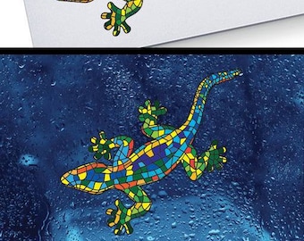 Adesivo MuraleLucertola Tribale O Geco - Foto 1