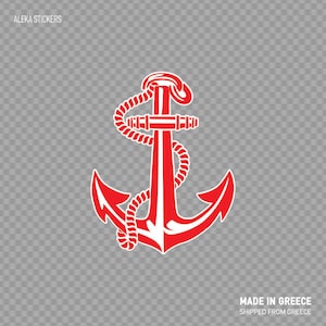 Sticker Sticker Anker zeiljacht zeilen Vissersboot kapitein reis cruiseschip open zee Marine XZE45