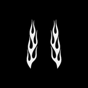Sticker autocollant Paire de flammes Tribal Racing Design flammé casque moto qualité supérieure moto voiture Jet ski décoration vitesse XW8XR