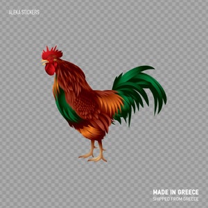 Sticker Sticker Haan Cockerel Gallus Figuur boerderijwinkel Restaurant dierenwinkel decoratie waterdicht weerbestendig binnen buiten X2747
