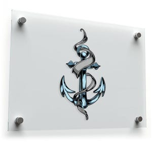 Sticker sticker anker avontuur zeilboot schip zeejacht marine matroos open zee XZE43