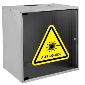 Autocollant d'avertissement de rayonnement laser – Autocollant de sécurité haute visibilité pour usage industriel et de laboratoire, plaque en vinyle durable X4328