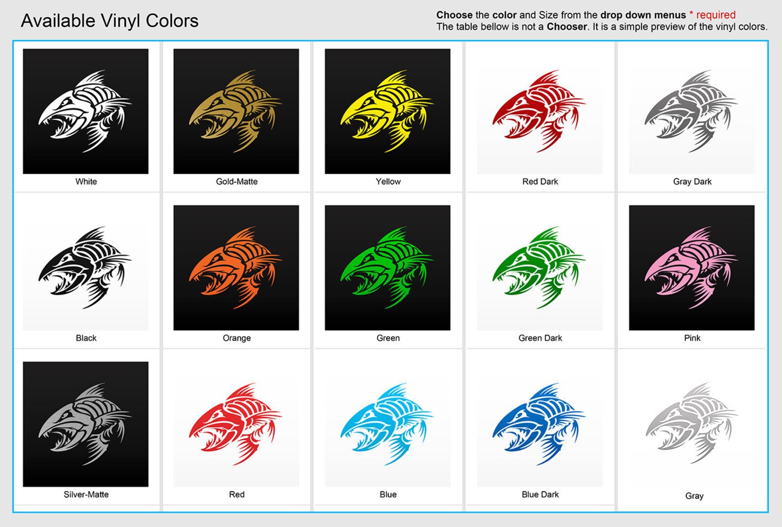 Decal Sticker Angry Fishbone Figure Aggressive attack boat | Etsy