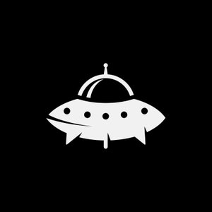 Decal Sticker Ufo spazio astronauta astronave pianeta terra oggetto non identificato X5322