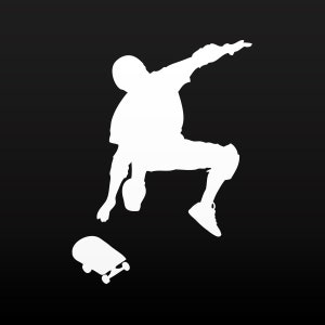 Decal Sticker Skateboarder oefening balans kracht flexibiliteit behendigheid coördinatie Fysieke fitness atletische straat stedelijke sport KR226