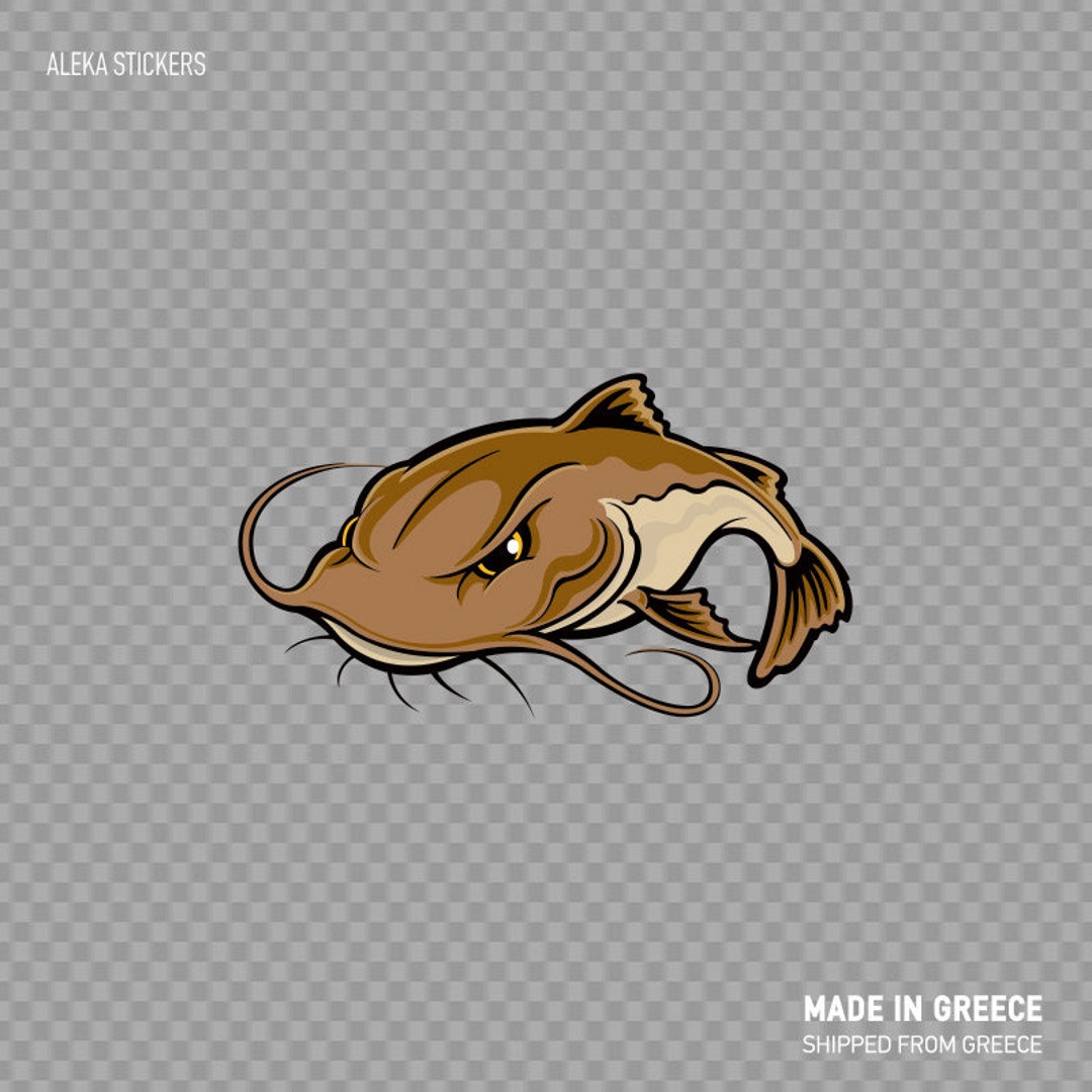 Decal Sticker Catfish Fishing Lake Freshwater Fishing Fishing Store ...