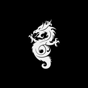 Creatura leggendaria di Decal Sticker Dragon Martial arts demone bestia alata cornuto sputare fuoco mito Medioevo nominativo draco draconem WRS52