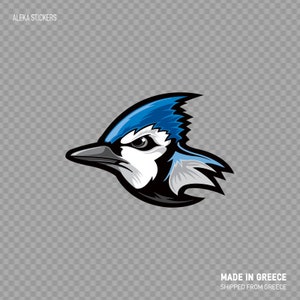 Aufkleber Sticker Blue Jay aloha vollfarbig Freiheit Passerine Vogel W9997