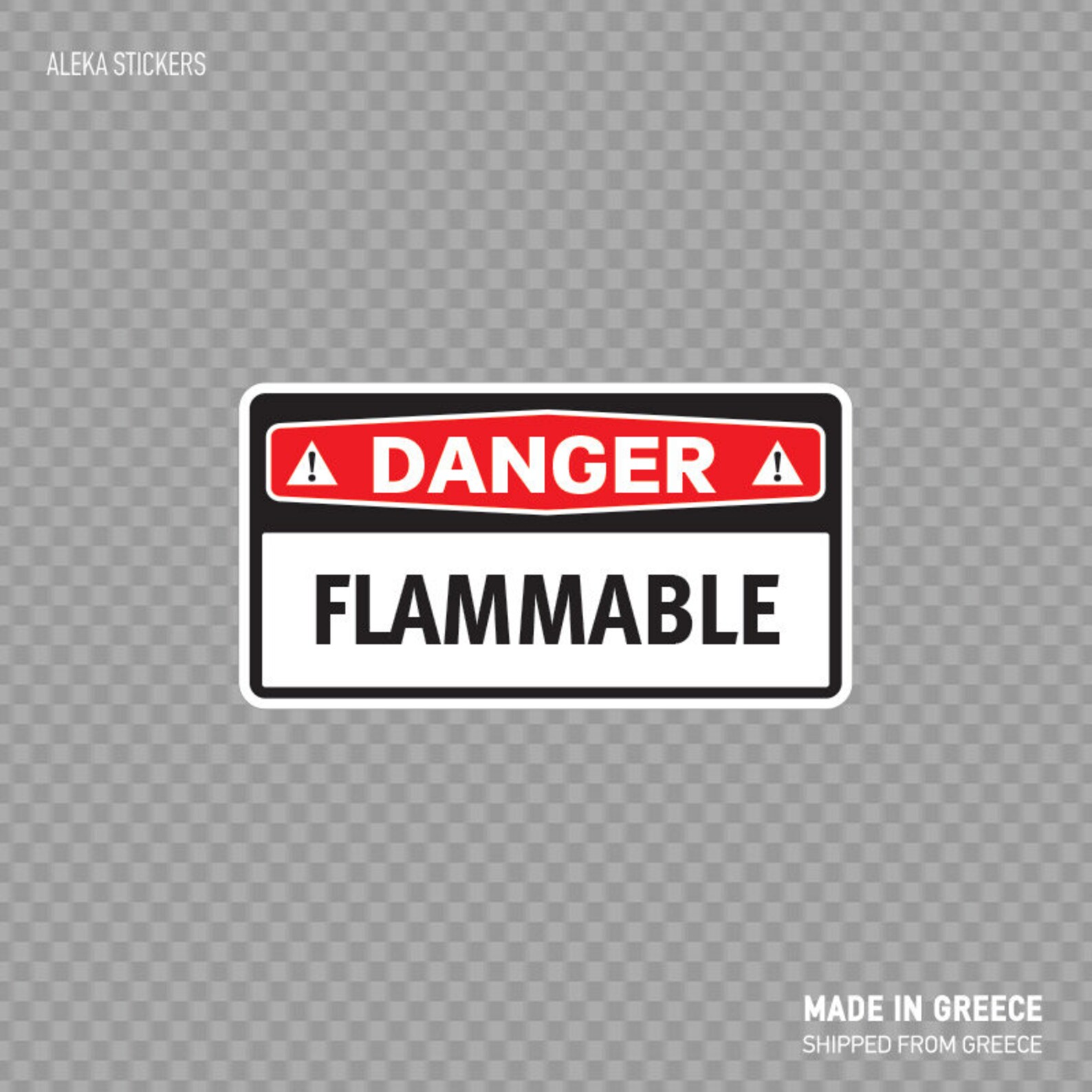 Decal Sticker Danger Flammable Safety Sign Top Quality X4294 Etsy