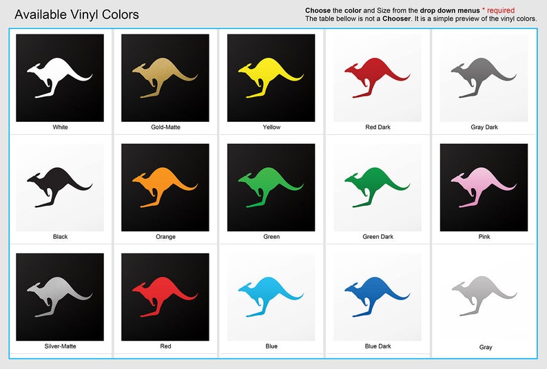 Decal Sticker Kangaroo Figure Australia animal nature travel Top quality vinyl weatherproof X5849