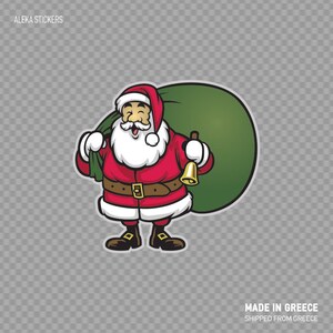 Etiqueta de calcomanía Santa Claus Deseos de Navidad de niños habitación 26967