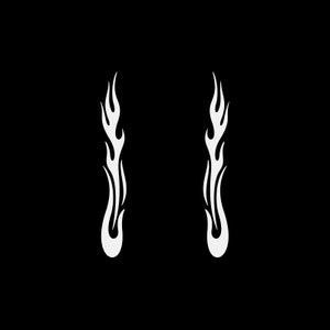 Decal Sticker Pair of Flames Easy Rider Car Decoration Helmet ...
