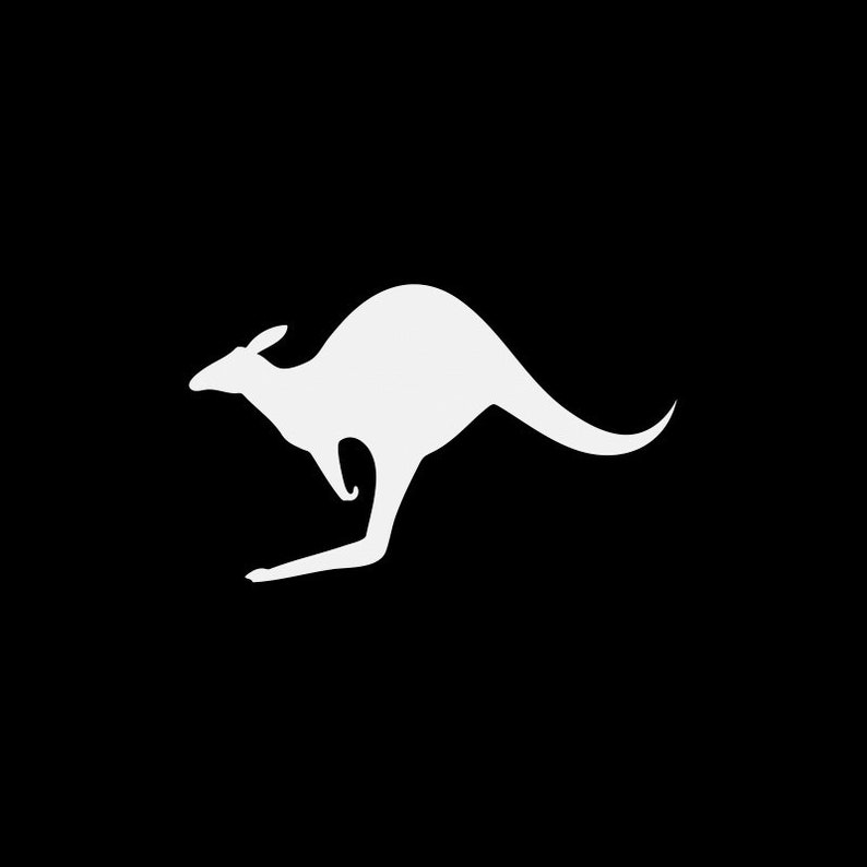 Decal Sticker Kangaroo Figure Australia animal nature travel Top quality vinyl weatherproof X5849