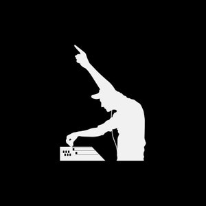 Adesivo decalque Dj Ação música divertida hip hop rap boate bar RS6ZK