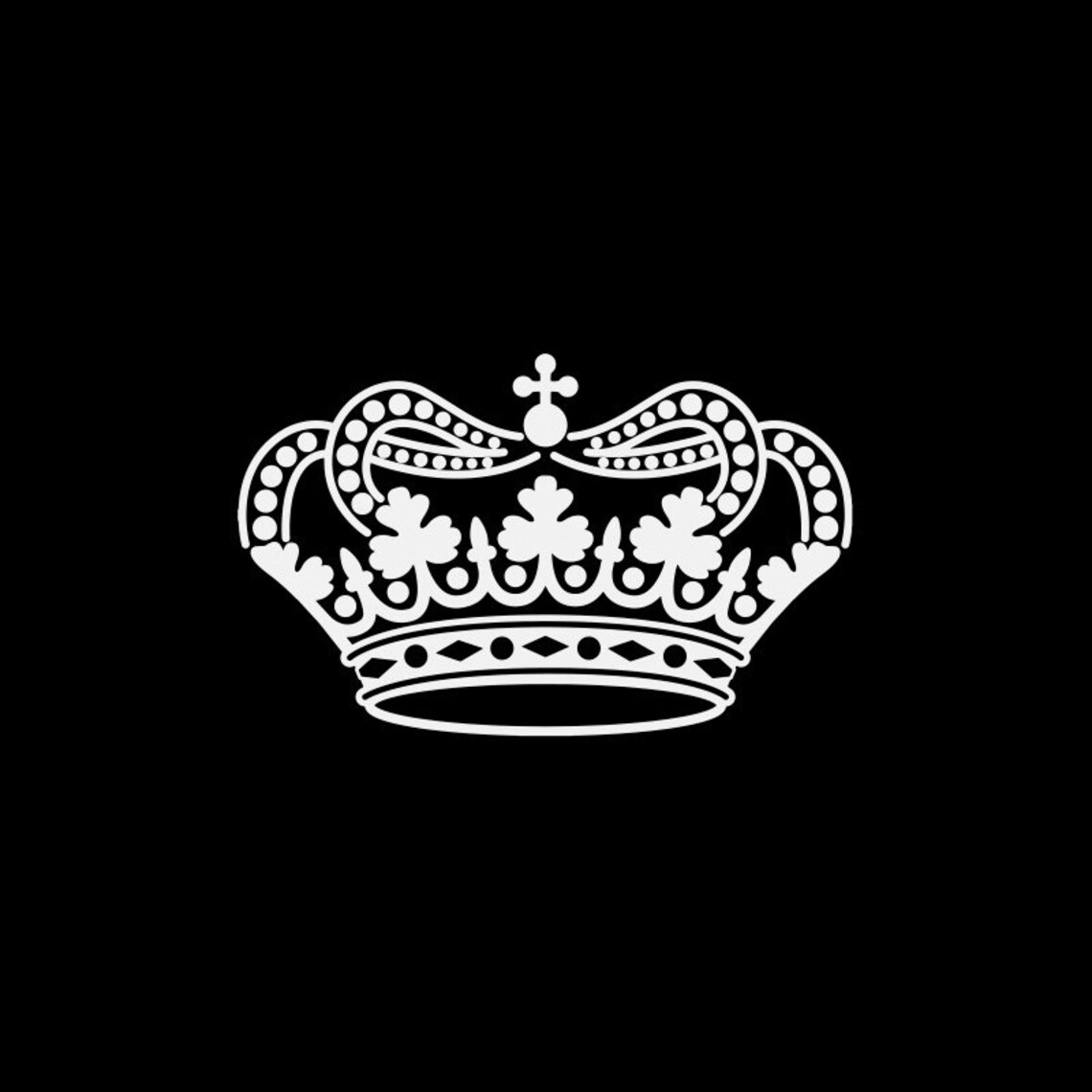 Decal Sticker Crown Design King queen royal Heraltic hard to Etsy
