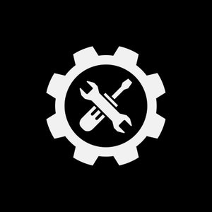 Calcomanía pegatina mecánico símbolo de ingeniería Auto-moto reparación moto herramientas de ingeniero tienda decoración XW776