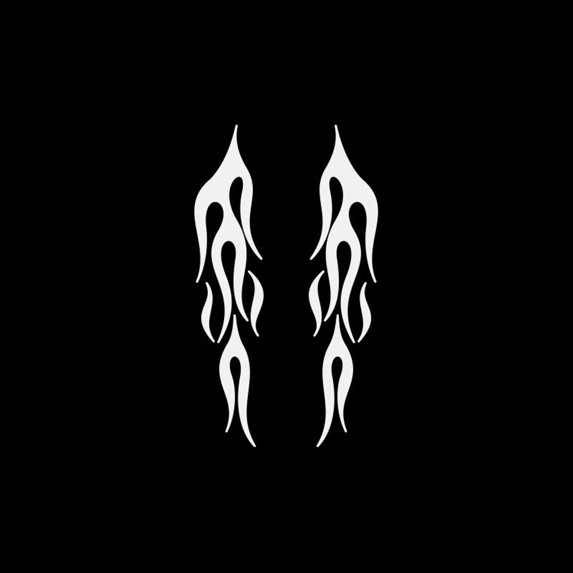 Decal Sticker Pair of Flames Racing Motorbike Jet Ski | Etsy