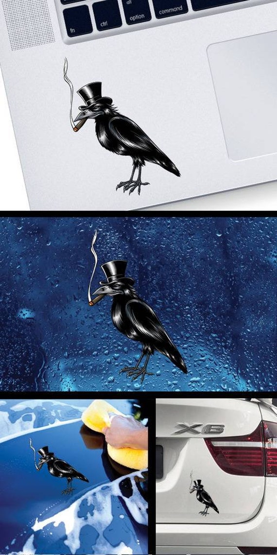 Leftist Stickers Flock Around And Find Out Sticker, Funny Crow Decal ...