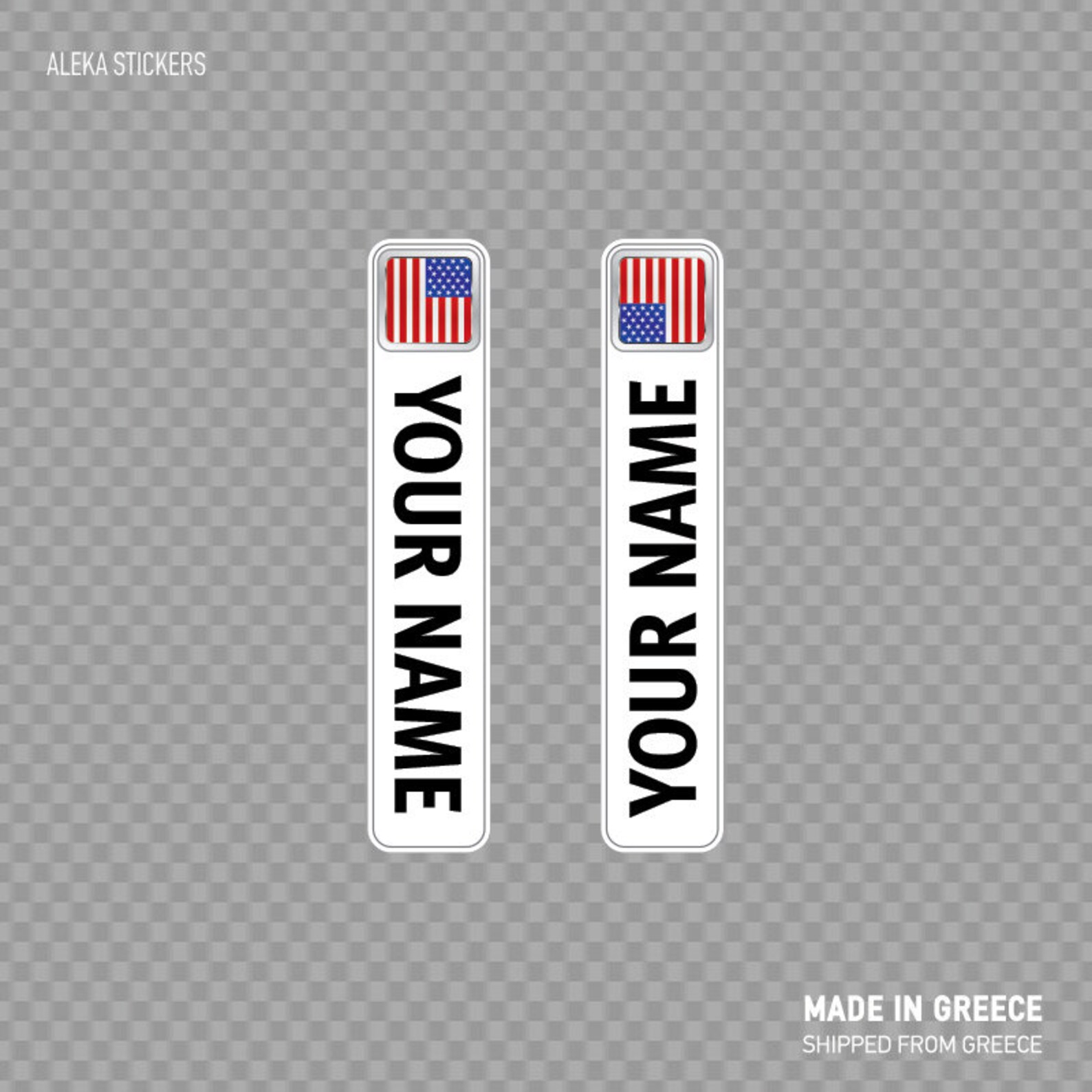 Decal Sticker Bicycle Mountain Bike Name Label Flag Usa Etsy