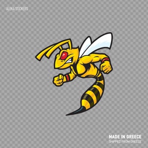 Sticker Sticker Bee Hornet Wesp motor Car Racing Attack Water- en weerbestendig voor gebruik buiten en binnen XXZZW