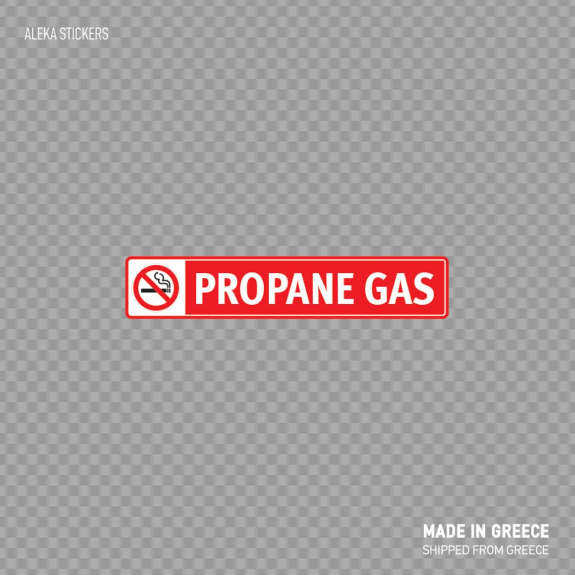Propane Decals No Smoking Area Sticker - Propane Open Flames Prohibited Safety Decal ...