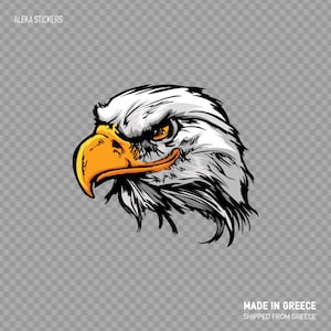 Decalcomania Adesivo testa d'aquila calva libertà patriota Nord AmericaDecorazione auto Illustrazione W9398