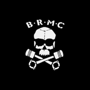 Aufkleber Sticker Brmc Totenkopf Skull Abenteuer einfach Reiter Freiheit Motorrad ZE5X7