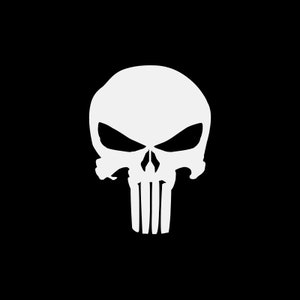Adesivo decalcomania Skull Punisher – Design audace e tagliente per la personalizzazione ZE52W
