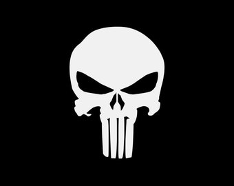 Decal Sticker Skull Punisher – Bold and Edgy Design for Customization ZE52W