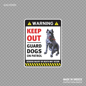 Sticker Sticker waarschuwing waakhonden op plicht teken Duitse herder veiligheid teken privéruimte duidelijke richtsnoeren XX798