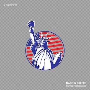 Decal Sticker statua della libertà Usa libertà America forza sorriso monumento visite turistiche vinile resistente alle intemperie W7285