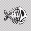 Decal Sticker Angry Red Piranha Fishing Store Decoration Bait the Hook ...