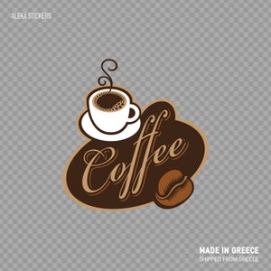 Decal Sticker koffie Shop teken Restaurant decoratie X5822