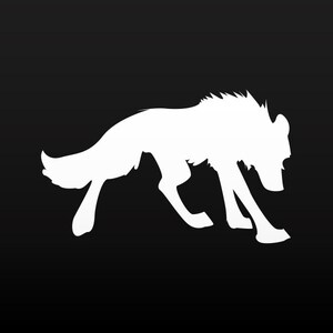 Decal Sticker Diaoriale Qualità Lupo Figura cattivo pericolo paura attacco foresta di morte RS222