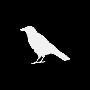 Oiseau de Figure Crow autocollant sticker noir peur vinyle de qualité supérieure enfer X5539 résistant aux intempéries imperméable à l’eau