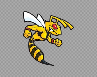 Decal Sticker Bee Hornet Wasp  sting  attack power car decoration motorbike Waterproof and weatherproof Top Quality print  XXZZX