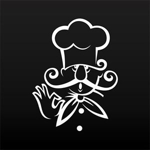 Decal Sticker Restaurant Chef pittige winkel brunch lunch diner heerlijke food master KR394
