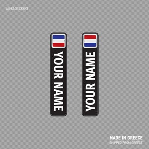 Decal Sticker fiets Mountain Bike naam Label vlag Frankrijk fiets fietsen mountainbike gelamineerd vinyl X4828