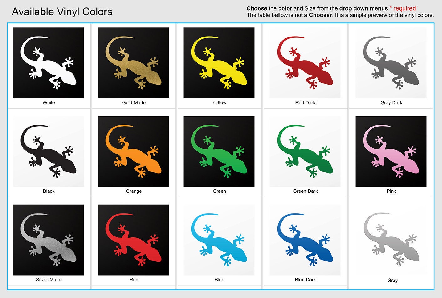 Decal Sticker Lizard Gecko Reptile Exotic Decorative KRX94 - Etsy