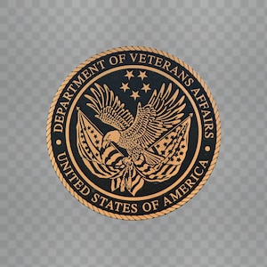 Decalcomania adesiva con emblema del Dipartimento degli affari dei veterani degli Stati Uniti - In onore di coloro che hanno prestato servizio in vinile impermeabile di alta qualità 297ZZ