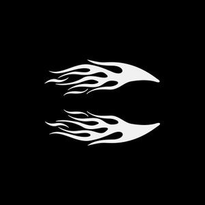 Sticker autocollant paire de flammes voiture décoration facile rider casque décoration moto top qualité moto décoration mécanique auto KR54W