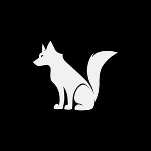 Forêt de la nature Sticker autocollant Fox Figure rouge W9356