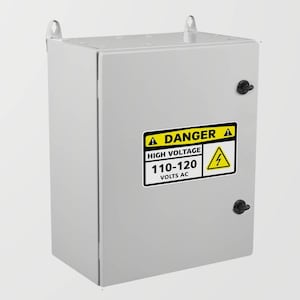 Sticker sticker verhoogt elektrische veiligheid met gevaar hoogspanning 110-120 volt wisselstroom Sticker sticker voor thuis en op het werk X4338