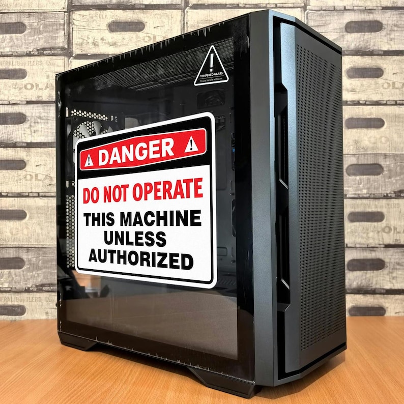 Sticker Don't Operate Danger Do Not Operate This Machine Vinyl Sticker | Bold Safety Sign for ...