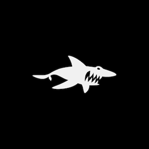 Adesivo decalque desenho animado tubarão surfista prancha de surfe vinil de alta qualidade mergulho praia ataque mordida morte medo terror barco jet ski decoração ZZ7KR