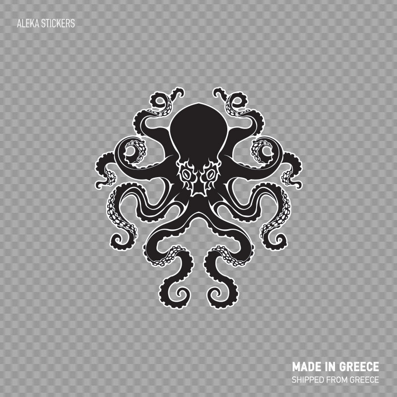Decal Sticker Octopus Boat Decoration Dive Fishing Store Decoration ...