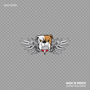 Sticker Autocollant Racing Bulldog Emblème Avec Ailes Décoration De Voiture Moto Voiture Casque VTT Décoration W84X2